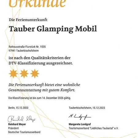 Tauber Glamping Mobil Tauberbischofsheim